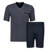 XXL4YOU - Adamo - Pyjama court col en V bleu marine de 2XL a 10XL - Image 1