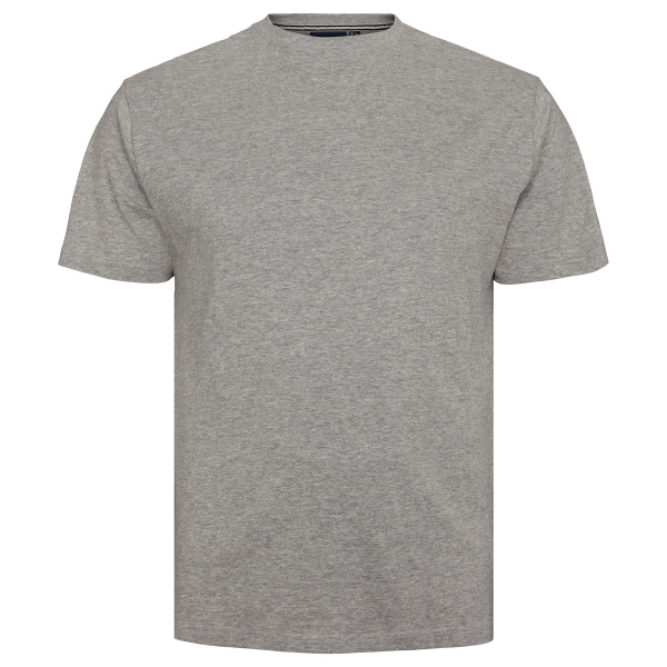 XXL4YOU - T-shirt gris chine de 3XL a 8XL Col rond