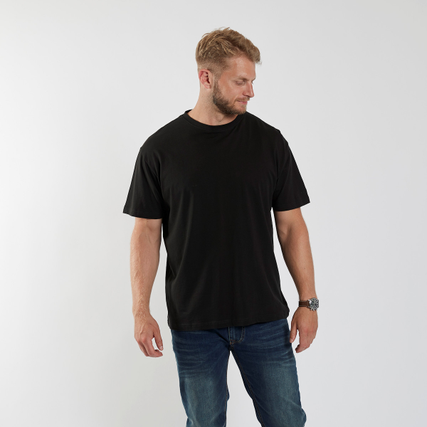XXL4YOU - T-shirt noir de 3XL a 8XL Col rond - Image 3
