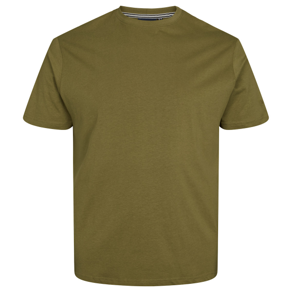 XXL4YOU - T-shirt vert olive de 3XL a 8XL Col rond