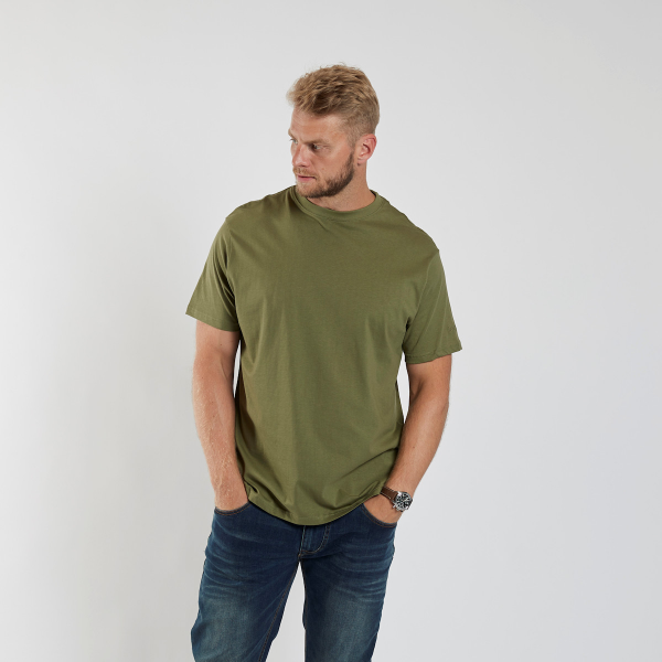 XXL4YOU - T-shirt vert olive de 3XL a 8XL Col rond - Image 3
