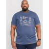 XXL4YOU - D555 - DUKE - T-shirt Melange de bleu manche courte 3XL a 6XL - Image 3