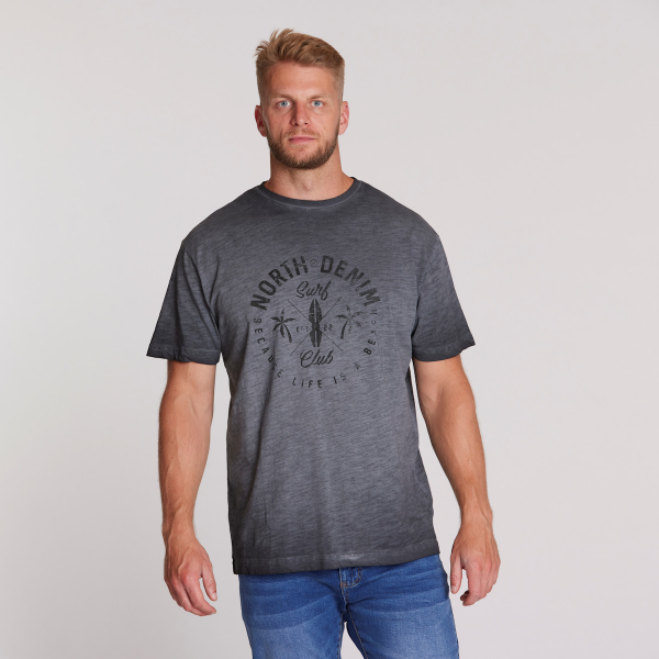 XXL4YOU - North 56 DENIM T-shirt manche courte noir delave 2XL a 8XL - Image 3