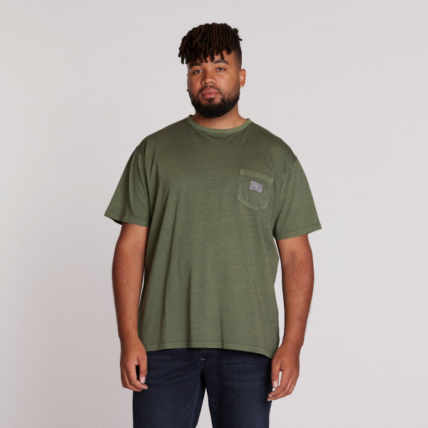 XXL4YOU - North 56 DENIM T-shirt manche courte vert olive fonce delave 2XL a 8XL - Image 3