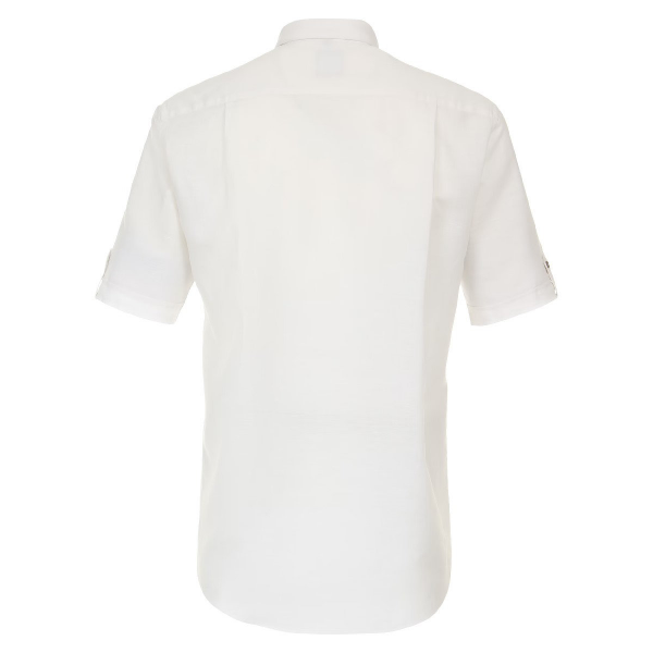 XXL4YOU - Chemise lin cotton manche courte blanche de 2XL a 6XL - Image 2