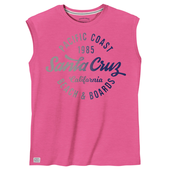 XXL4YOU - T-shirt sans manche rose de 3XL a 10XL Santa Cruz