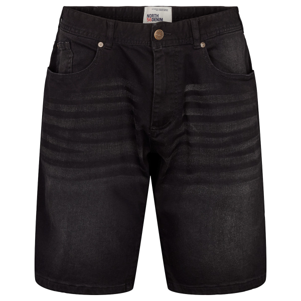 XXL4YOU - Short jeans stretch noir delave grande taille 40US - 62US