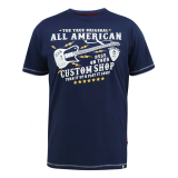 XXL4YOU T-shirt bleu marine manche courte 3XL à 10XL - All American Guitar