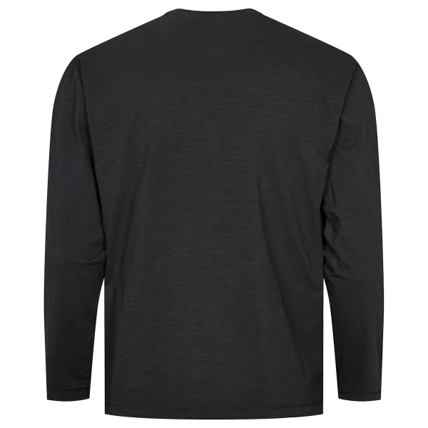 XXL4YOU - North 56Denim T-shirt manche longue noir delave 3XL a 10XL - granddad - Image 2