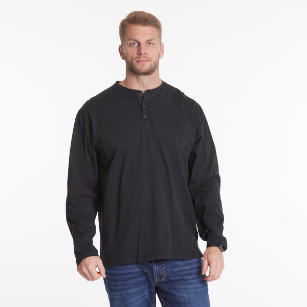 XXL4YOU - North 56Denim T-shirt manche longue noir delave 3XL a 10XL - granddad - Image 3