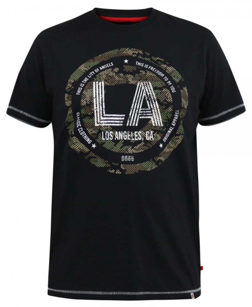 XXL4YOU - T-shirt noir manche courte 3XL a 10XL - LA