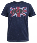 XXL4YOU T-shirt Mélange de bleu marine manche courte 3XL à 10XL - AC/DC