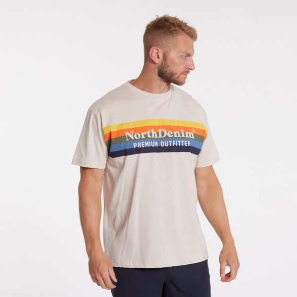 XXL4YOU - North 56°4 T-shirt manche courte Beige clair 2XL a 10XL - Premium Outfitter - Image 3