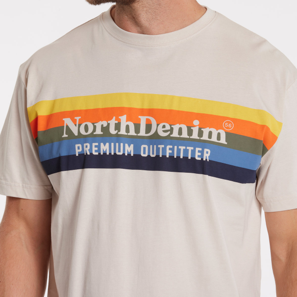 XXL4YOU - North 56°4 T-shirt manche courte Beige clair 2XL a 10XL - Premium Outfitter - Image 4