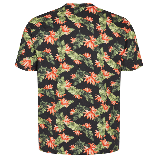 XXL4YOU - North 56°4 T-shirt imprime manche courte noir fleur hibiscus 2XL a 7XL - Image 2