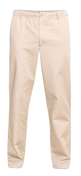 XXL4YOU - Pantalon taille elastiquee Beige  de 42US a 60US