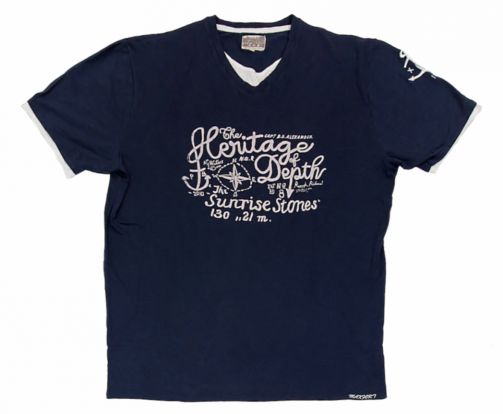 XXL4YOU - T-shirt manche courte bleu marine 4XL