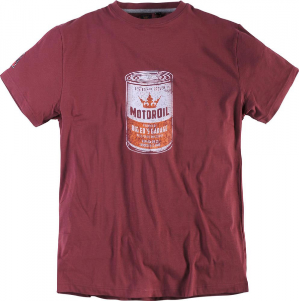 XXL4YOU - T-shirt imprime MotorOil lie de vin 2XL a 8XL