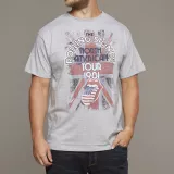 T-shirt manches courtes Rolling Stones gris chiné 2XL à 8XL