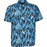 Chemise manche courte Hawaï bleue de 3XL à 8XL