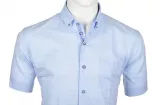 Chemise bleu clair manche courte de 3XL à 6XL