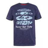 T-shirt manches courtes Surf Mélange de bleu marine de 3XL à 10XL