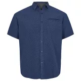 Chemise manches courtes bleu marine de 2XL à 8XL