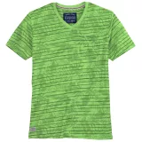 T-shirt manche courte col en V vert de 3XL à 10XL