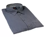 Chemise LORENA lignée gris blanc mauve