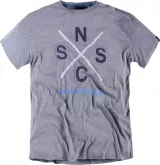 T-shirt Imprimé manches courtes gris chiné 2XL