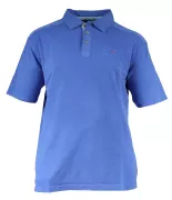Polo piqué manches courtes bleu atlantique de 3XL à 5XL
