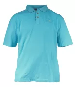 Polo piqué manches courtes bleu clair de 3XL à 5XL