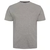 T-shirt gris chiné Col rond North basic