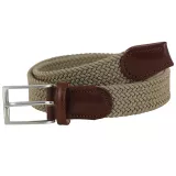Ceinture tressée élastique Beige clair 130 à 150 cm