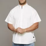 Chemise Replika blanche col américain - XXL4YOU