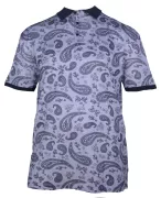 Polo manches courtes bleu de 3XL à 7XL 