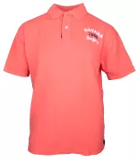 Polo manches courtes Rouge Corail - Havana