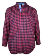 Chemise flanelle manches longues carreaux rouge bleu 4XL