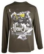 T-shirt manches longues New York vert olive 5XL