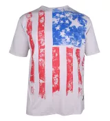 T-shirt drapeau USA blanc