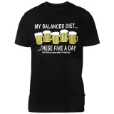 T-shirt D555 noir Beer Diet