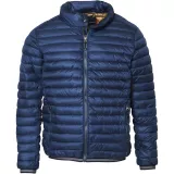 Doudoune bleu matelassée zippée avec poches