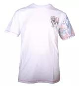 T-shirt imprimé crâne blanc effet soleil stylé