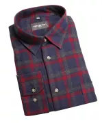 Chemise flanelle à carreaux carreaux marine rouge