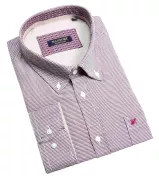 Chemise MAXFORT PRESTIGIO motifs bordeaux