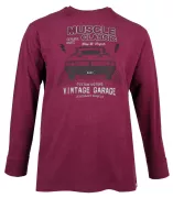 Sweat Maxfort lie de vin Vintage Garage Muscle