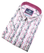 Chemise manche courte rouge de 3XL à 6XL