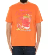 T-shirt imprimé cocktail Maxfort orange