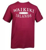 T-shirt imprimé Waikiki Islands bordeaux