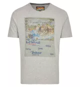 T-shirt imprimé Cortina Mélange de gris clair